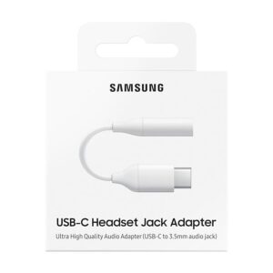 Samsung USB-C Headset Jack adapter White