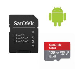 Sandisk 128GB mSDHC Ultra C10 UHS-I A1 Android