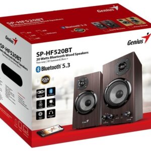 Genius SP-HF520BT Bluetooth hangszóró Dark Wood