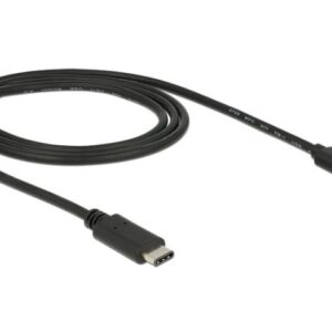 DeLock USB Type-C 2.0 - USB2.0 microB Black 1m