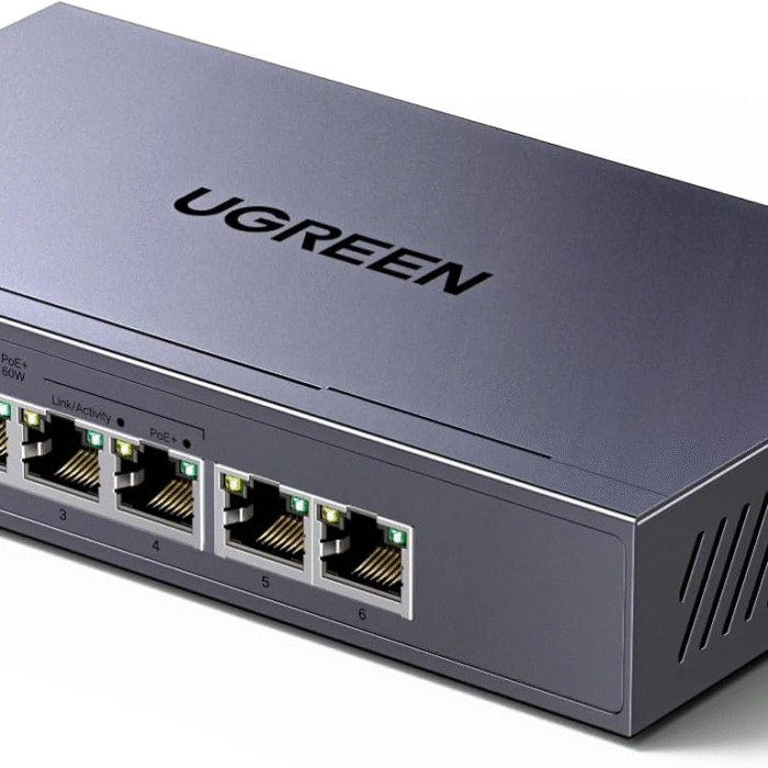 UGREEN 6 portos PoE Gigabit Ethernet switch CM741