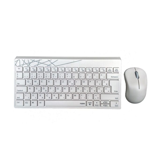 Rapoo 8000M Multi-mode Wireless Desktop Set White HU Rapoo 8000M Multi-mode Wireless Desktop Set White HU