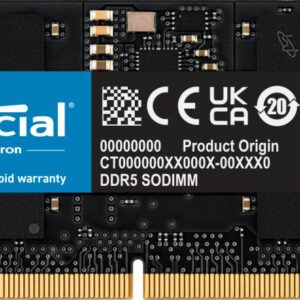 Crucial 16GB DDR5 5600MHz SODIMM Laptop RAM