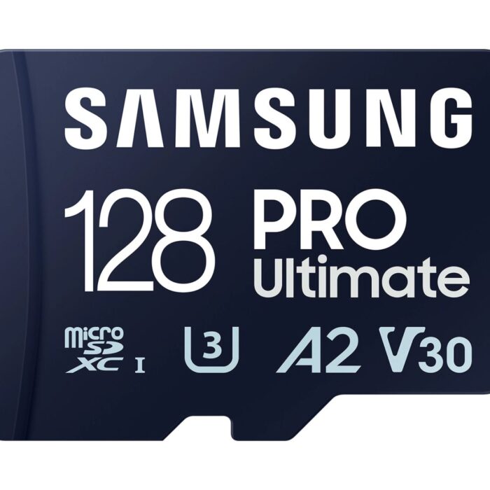 Samsung 128GB microSDXC Pro Ultimate Cl10 U3 A2 V30, adapterrel Samsung 128GB microSDXC Pro Ultimate Cl10 U3 A2 V30, adapterrel